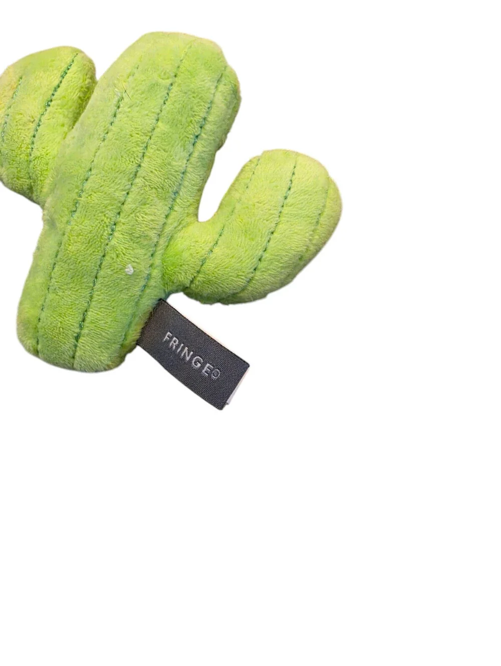 Green plush cactus dog toy from the PetShop by Fringe Studio collection